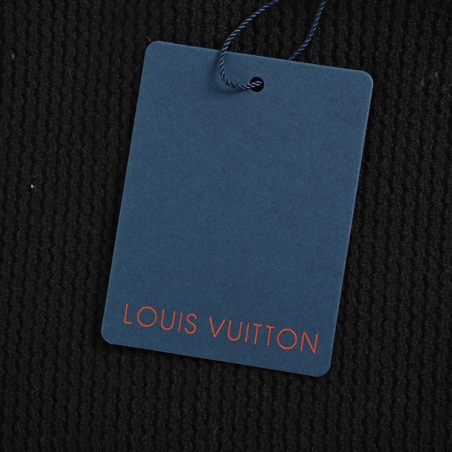 Louis Vuitton/Louis Vuitton chest old pattern leather crew neck sweater